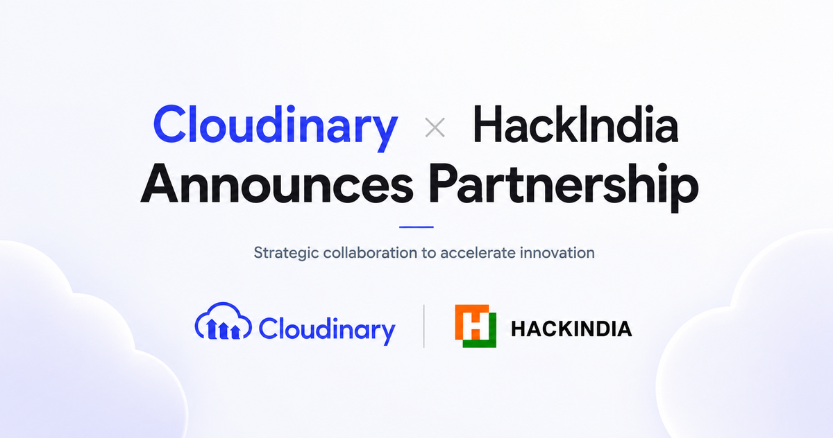 HackIndia Partners with Cloudinary to Launch India's First AI Media Hackathon — Pixels to Products 2026